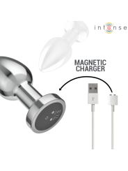 INTENSE - PLUG ANAL 10 VIBRACIONES METAL CON CONTROL REMOTO M