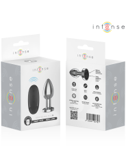 INTENSE - PLUG ANAL 10 VIBRACIONES METAL CON CONTROL REMOTO M