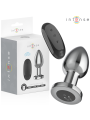 INTENSE - PLUG ANAL 10 VIBRACIONES METAL CON CONTROL REMOTO L