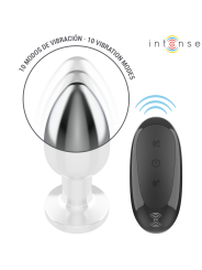 INTENSE - PLUG ANAL 10 VIBRACIONES METAL CON CONTROL REMOTO L