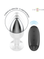 INTENSE - PLUG ANAL 10 VIBRACIONES METAL CON CONTROL REMOTO L