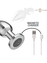 INTENSE - PLUG ANAL 10 VIBRACIONES METAL CON CONTROL REMOTO L