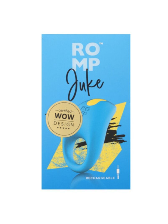 ROMP - JUKE ANILLO DE SILICONA PARA PENE CON VIBRADOR DE ESTIMULACIÓN DE CLÍTORIS