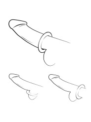 ROMP - REMIX TRIO SET DE 3 ANILLOS PARA PENE SILICONA MORADO