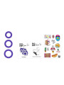 ROMP - REMIX TRIO SET DE 3 ANILLOS PARA PENE SILICONA MORADO