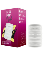 ROMP - MOSH MASTURBADOR MASCULINO TRANSPARENTE CON FUNDA REVERSBLE DE 6 CM