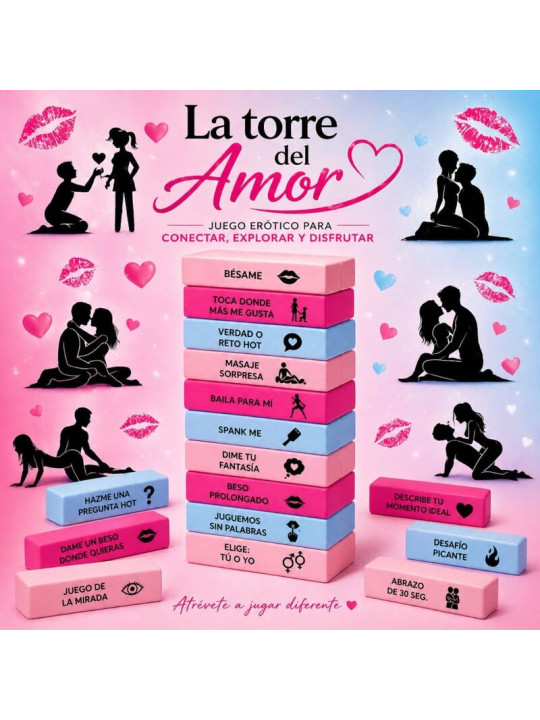 Diablo Picante: juego de madera La Torre del Amor