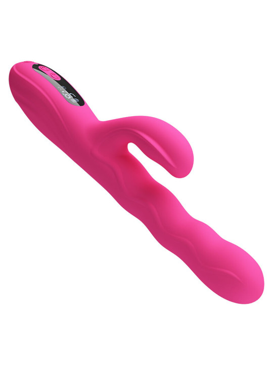 PRETTY LOVE - WINTERS VIBRADOR RABBIT MULTIFUNCIÓN CON PANTALLA LED ROSA