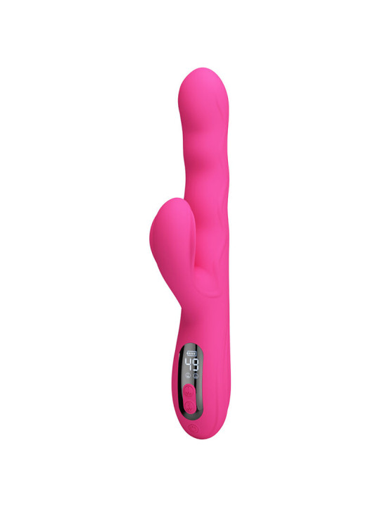 PRETTY LOVE - WINTERS VIBRADOR RABBIT MULTIFUNCIÓN CON PANTALLA LED ROSA