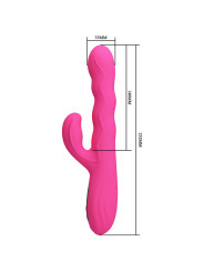 PRETTY LOVE - WINTERS VIBRADOR RABBIT MULTIFUNCIÓN CON PANTALLA LED ROSA