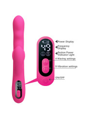 PRETTY LOVE - WINTERS VIBRADOR RABBIT MULTIFUNCIÓN CON PANTALLA LED ROSA