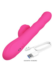 PRETTY LOVE - WINTERS VIBRADOR RABBIT MULTIFUNCIÓN CON PANTALLA LED ROSA