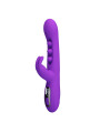 PRETTY LOVE - SABIEN VIBRADOR RABBIT CON ESTIMULACIÓN POR GOLPETEOS Y LED MORADO