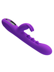 PRETTY LOVE - SABIEN VIBRADOR RABBIT CON ESTIMULACIÓN POR GOLPETEOS Y LED MORADO