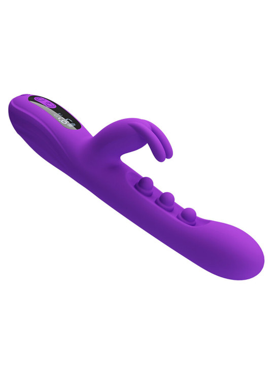 PRETTY LOVE - SABIEN VIBRADOR RABBIT CON ESTIMULACIÓN POR GOLPETEOS Y LED MORADO