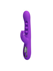 PRETTY LOVE - SABIEN VIBRADOR RABBIT CON ESTIMULACIÓN POR GOLPETEOS Y LED MORADO
