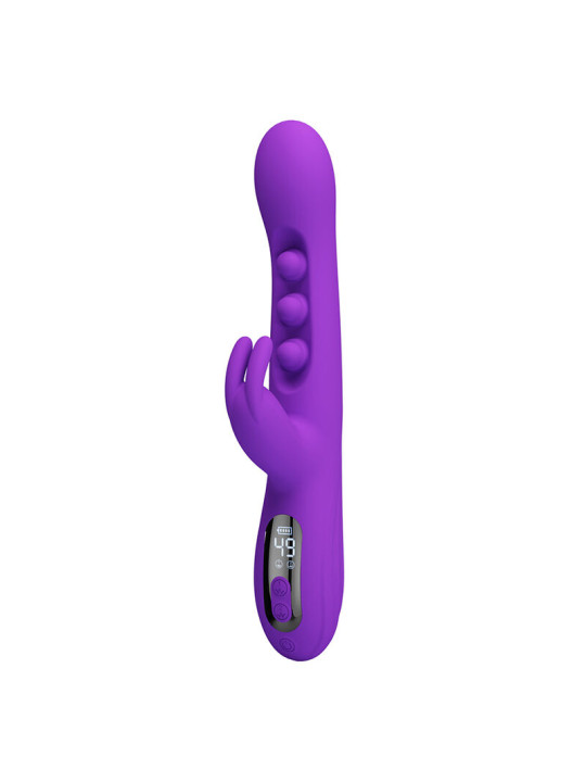 PRETTY LOVE - SABIEN VIBRADOR RABBIT CON ESTIMULACIÓN POR GOLPETEOS Y LED MORADO