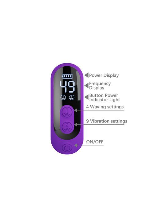 PRETTY LOVE - SABIEN VIBRADOR RABBIT CON ESTIMULACIÓN POR GOLPETEOS Y LED MORADO
