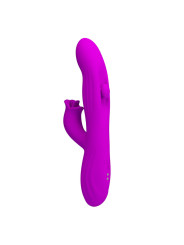 PRETTY LOVE - YALANDA VIBRADOR RABBIT OSCILANTE CON PANTALLA LED MORADO