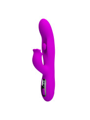 PRETTY LOVE - YALANDA VIBRADOR RABBIT OSCILANTE CON PANTALLA LED MORADO
