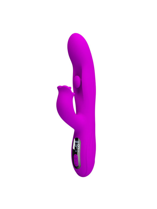 PRETTY LOVE - YALANDA VIBRADOR RABBIT OSCILANTE CON PANTALLA LED MORADO