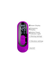 PRETTY LOVE - YALANDA VIBRADOR RABBIT OSCILANTE CON PANTALLA LED MORADO