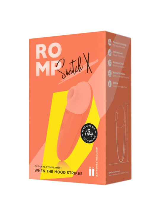ROMP - SWITCH X ESTIMULADOR DE CLÍTORIS 6 NIVELES NARANJA