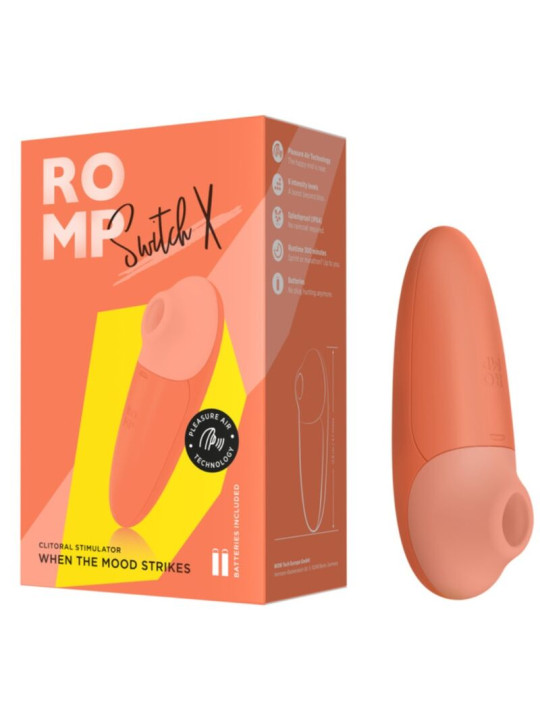 ROMP - SWITCH X ESTIMULADOR DE CLÍTORIS 6 NIVELES NARANJA