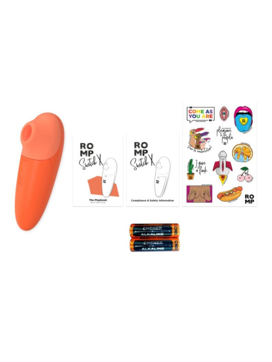 ROMP - SWITCH X ESTIMULADOR DE CLÍTORIS 6 NIVELES NARANJA