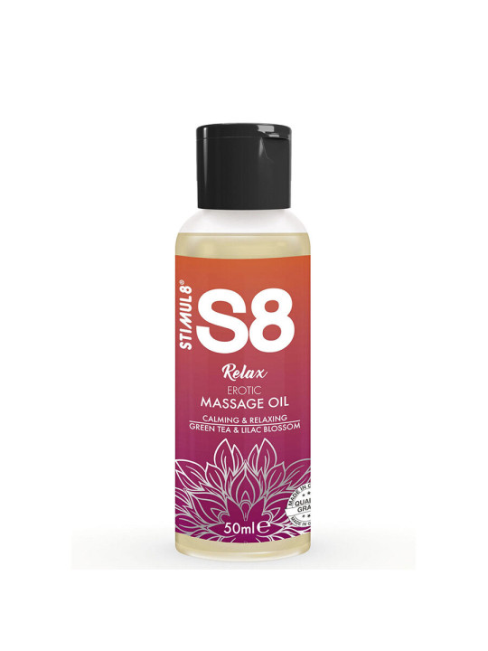 STIMUL8 - S8 RELAX ACEITE DE MASAJE ERÓTICO TÉ VERDE 50 ML