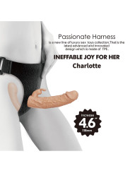 BAILE - CHARLOTTE ARNÉS HOLLOW STRAP-ON DOBLE PENETRACIÓN NATURAL