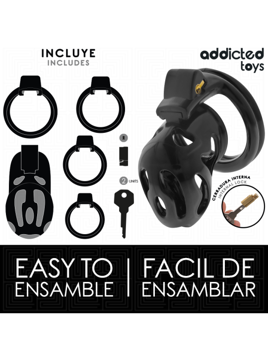 ADDICTED TOYS LOCKED - SEALED CRYPT JAULA PARA PENE 8 CM