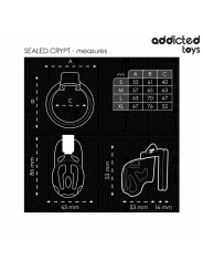 ADDICTED TOYS LOCKED - SEALED CRYPT JAULA PARA PENE 8 CM