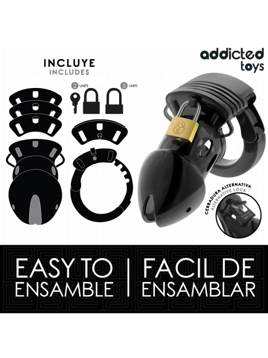 ADDICTED TOYS LOCKED - CHASTITY DEPTHS JAULA PARA PENE 7,5 CM
