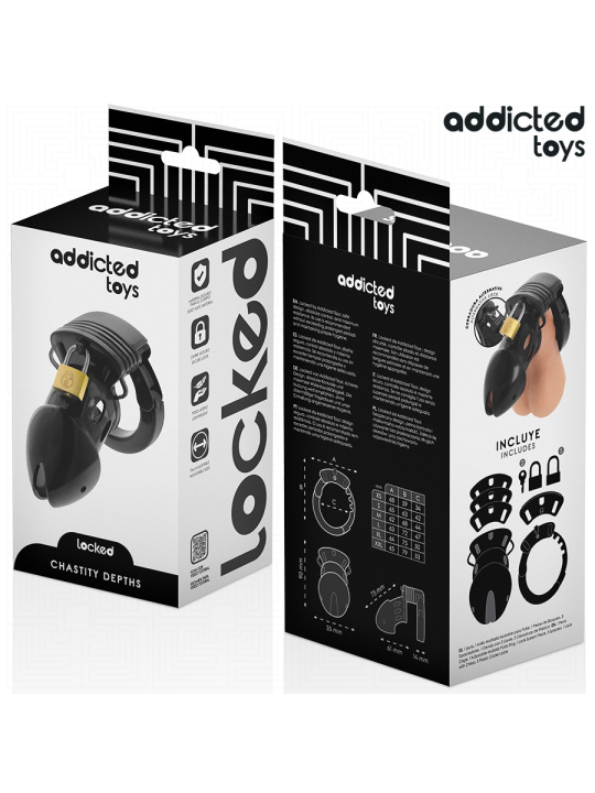 ADDICTED TOYS LOCKED - CHASTITY DEPTHS JAULA PARA PENE 7,5 CM