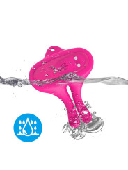 ARMONY - PINZAS PARA PEZONES MAGNÉTICA CON VIBRACIÓN FORMA CONEJO ROSA