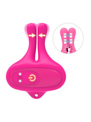ARMONY - PINZAS PARA PEZONES MAGNÉTICA CON VIBRACIÓN FORMA CONEJO ROSA