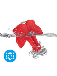 ARMONY - PINZAS PARA PEZONES MAGNÉTICA CON VIBRACIÓN FORMA MARIPOSA ROJO