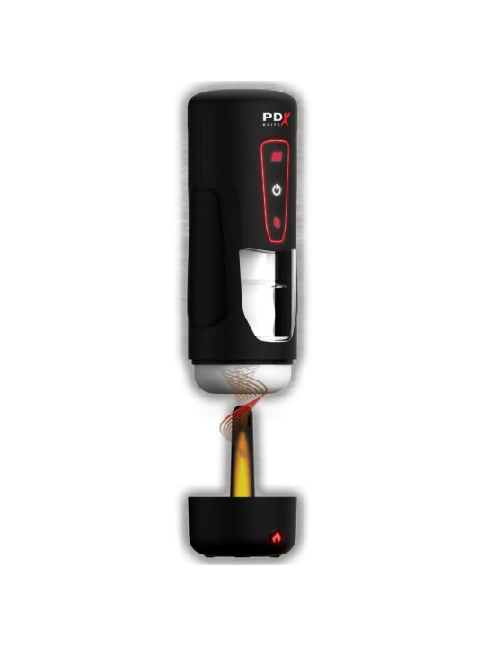 PDX ELITE - MILK ME HOTTER MASTURBADOR AUTOMÁTICO CON THRUSTING Y VIBRACIÓN EFECTO CALOR