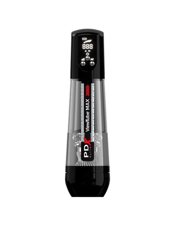PDX ELITE - VIEWTUBE MAX VIEW MASTURNADOR AUTOMÁTICO CON SUCCIÓN TRANSPARENTE