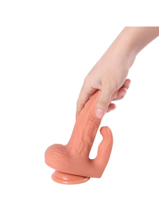 SHEQU - HAYDEN DILDO Y ESTIMULADOR DE CLÍTORIS CON VIBRACIÓN Y CONTROL REMOTO 16 CM