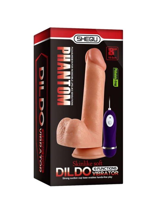 SHEQU - ADAM DILDO VIBRADOR CON CONTROL REMOTO 21 CM