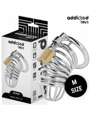 ADDICTED TOYS LOCKED - IRON CELL JAULA PARA PENE DE METAL TALLA M