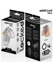 ADDICTED TOYS LOCKED - IRON CELL JAULA PARA PENE DE METAL TALLA M