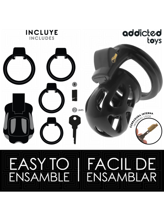 ADDICTED TOYS LOCKED - SILENT KEEP JAULA PARA PENE 7,5 CM