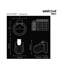 ADDICTED TOYS LOCKED - SILENT KEEP JAULA PARA PENE 7,5 CM