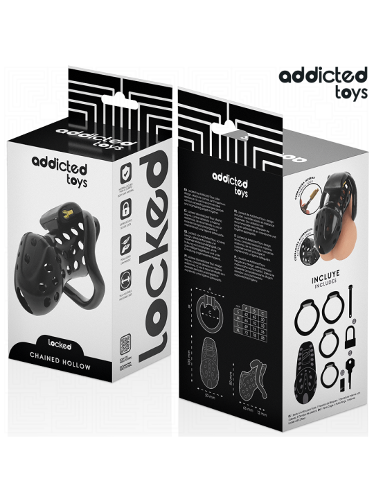 ADDICTED TOYS LOCKED - CHAINED HOLLOW JAULA PARA PENE 10,5 CM