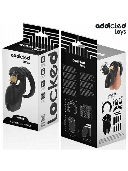 ADDICTED TOYS LOCKED - FORBIDDEN VAULT JAULA PARA PENE 10 CM