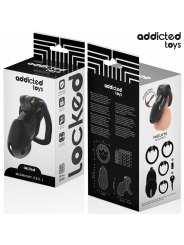 ADDICTED TOYS LOCKED - MINDNIGHT CELL JAULA PARA PENE TALLA L