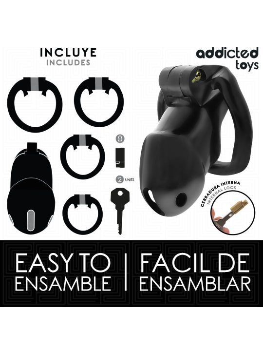 ADDICTED TOYS LOCKED - MINDNIGHT CELL JAULA PARA PENE TALLA M